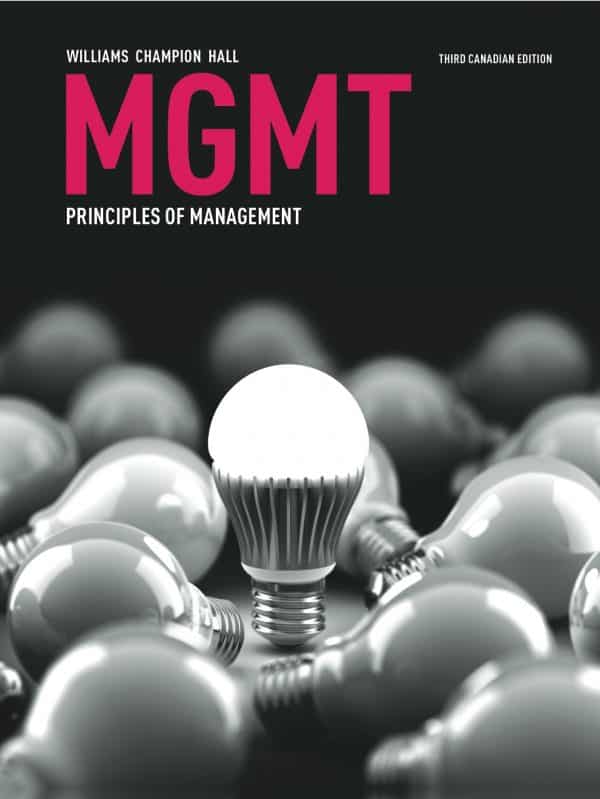 MGMT: principles of management (3rd Canadian Edition) – eBook PDF