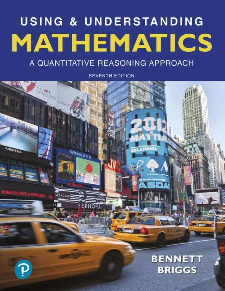 Using and Understanding Mathematics: A Quantitative Reasoning Approach (7th Edition) – PDF