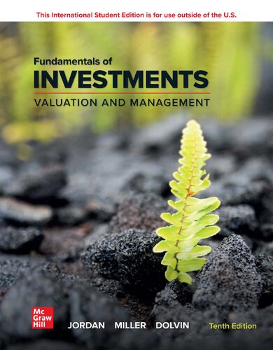 Fundamentals of Investments: Valuation and Management (10th Edition) – PDF